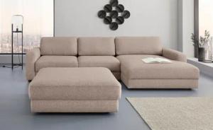 Places of Style Ecksofa "Bloomfield, bequem und elegant, L-Form", wahlweise mit Bettfunktion und Bettkasten
