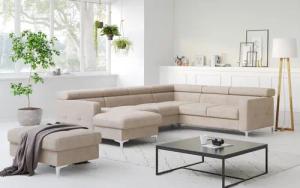 COTTA Wohnlandschaft "Sammy U-Form", mit Kopfteilverstellung, wahlweise mit Bettfunktion & Bettkasten