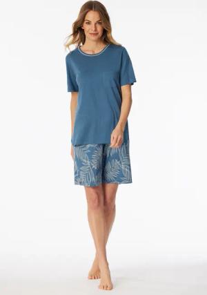 Schlafanzug kurz atlantikblau - Comfort Nightwear 36
