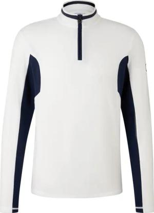 BOGNER SPORT Fleece First Layer Giacomo für Herren - Weiß/Navy-Blau - XXL