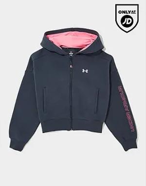 Under Armour Doubble Wordmark Cropped Hoodie Damen - Damen, Grau