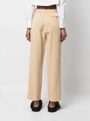 Kenzo - High-Waisted Beige Trousers - Größe 44 - beige