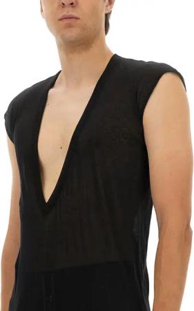 Rick Owens - "Dylan" T-Shirt - Größe M - schwarz