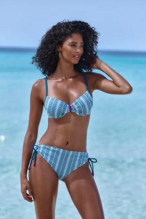 VIVANCE Bügel-Bikini Damen blau bedruckt Gr.38 Cup E
