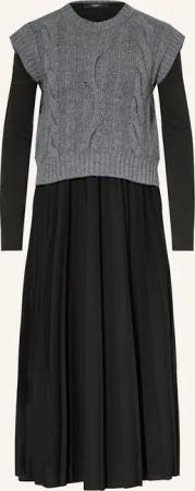 WEEKEND Max Mara Set EBRO: Plisseekleid und Pullunder