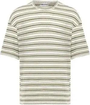 Dandalo T-Shirts & Poloshirts Marc Oversize Crewneck Striped Short Sleeve T-shirt