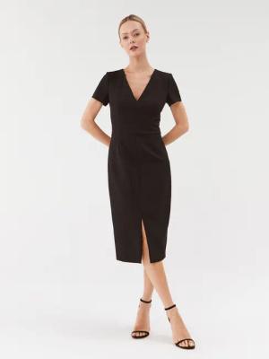 Hugo Coctailkleid Kalamara 50508611 Schwarz Regular Fit