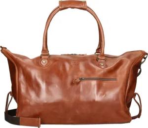 Buckle & Seam Linwood Weekender - Reisetasche 50 cm Leder (cognac/dots)