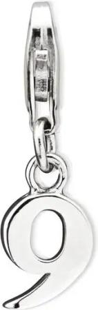 Unique Charm-Einhänger 925 Unique Silber Charm Neun zum Sammeln & Kombinieren CH0559