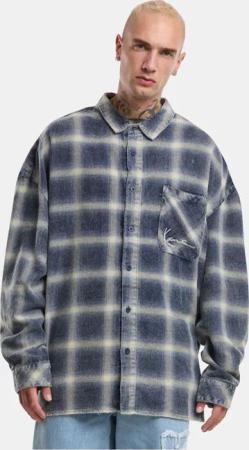 Karl Kani Small Signature Distressed Check Overshirt