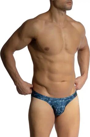 Olaf Benz Herren Sunbrief blau Gemustert