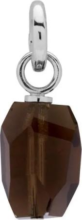Unique Charm-Einhänger Unique 925 Silber Clip Charm mit Rauchquarz CC0050