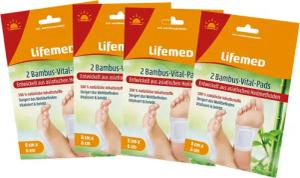 LifeMed Entgiftungspflaster 4x 2 BAMBUS-VITAL-PADS 8x6cm