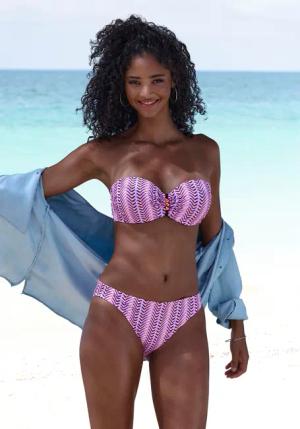 Vivance Bügel-Bandeau-Bikini mit Zierperlen
