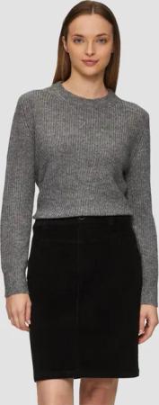 s.Oliver Strickpullover Strickpullover mit Rippdetail und