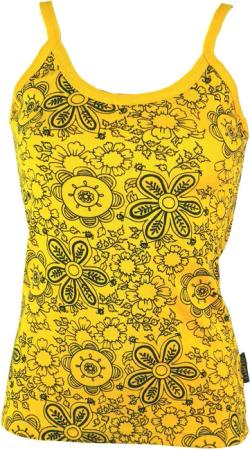 Guru-Shop T-Shirt Yoga Top Blümchen -