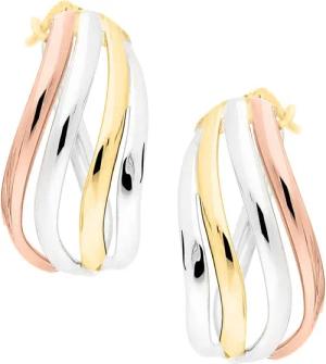 My Gold Paar Creolen Damen Ohrringe