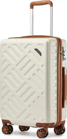 Supercase Trolley Leichter Hartschalenkoffer mit 4