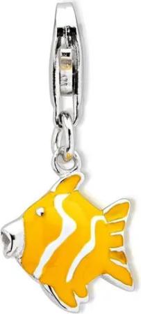 Unique Charm-Einhänger 925 Unique Silber Charm Fisch zum Sammeln & Kombinieren CH0565