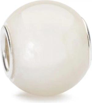 Trollbeads Bead Runder Weißer Mondstein, TSTBE-00017