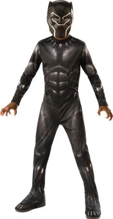 YI Kinderanzug Kinderanzug,Black Panther Superhelden-Kostüm,3D Anime