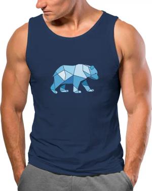 Neverless Tanktop Herren Tank-Top Polygon Grafik