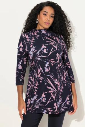 Ulla Popken Sweatshirt Sweatshir Oversized Stehkragen