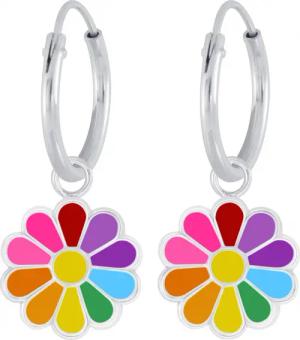 ALEXANDER YORK Paar Creolen CHARM BLUME