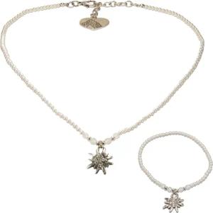 Alpenflüstern Ketten-Set Trachtenschmuck-Set Filigran Perlen-Trachtenkette und