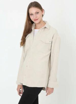 cofi1453 Hemdbluse Moderne Damen Hemdjacke Freizeithemd