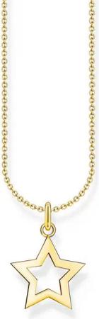 THOMAS SABO Silberkette Thomas Sabo Damen-Kette 925er Silber Stern, Charming