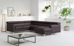 COTTA Wohnlandschaft Sammy U-Form, mit Kopfteilverstellung,
