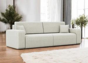 Compleo Schlafsofa mit Bettkasten Cordstoff LAGA
