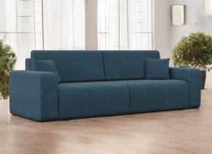 Compleo Schlafsofa mit Bettkasten Cordstoff LAGA