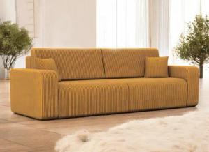 Compleo Schlafsofa mit Bettkasten Cordstoff LAGA