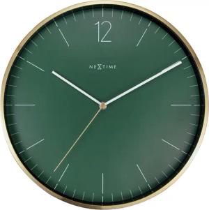 NEXTIME Wanduhr 3252GN (mit goldenem Gehäuse