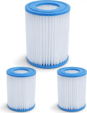 RAMROXX Pool-Filterkartusche 3x Filterkartusche Ersatzfilter Filterpatrone