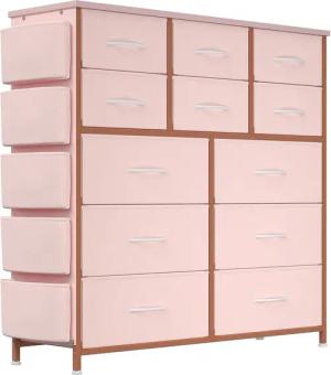 GarveeMore Kommode Kommode mit 12 Schubladen,5
