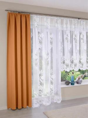 Witt Gardine Store, Faltenband, halbtransparent, Fertigstore