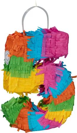 relaxdays Pinata Mini Pinata Zahl 5