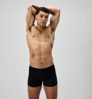 Herren Medley Aquashorts mit Logo Schwarz/Grau