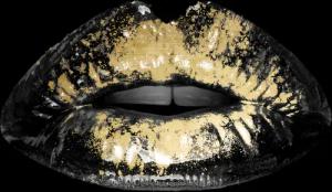 queence Acrylglasbild "Osiris", Gesicht-Gemälde-Frau-Bilder von Frauen-Mode-Modern-Fashion-Magazincover, (1 St.), von Hand eingearbeitete Blattgold Applikationen