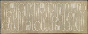 wash+dry by Kleen-Tex Teppich "Cutlery Symphony", rechteckig, 7 mm Höhe