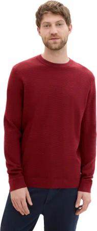 TOM TAILOR Strickpullover, mit Logo-Badge an der Seite