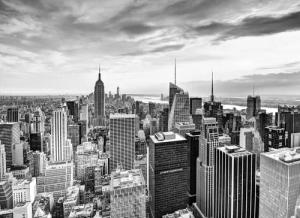 Papermoon Fototapete "New York Schwarz & Weiß"