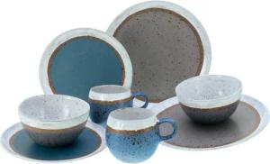 CreaTable Kombiservice "Geschirr-Set Fjord", (Set, 8 tlg., Kaffeeservice und Tafelservice im Set, für 2 Personen), Service, skandinavisches Design, 8 Teile für 2 Personen