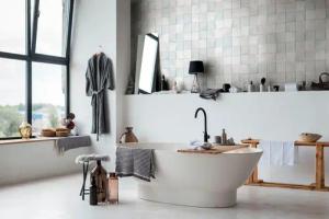 Marburg Fototapete "Tile", matt, moderne Tapete für Wohnzimmer Schlafzimmer Küche