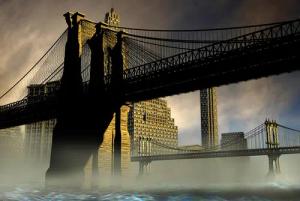 Papermoon Fototapete "New York Brücke"