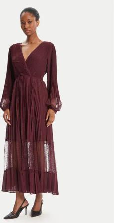 TWINSET Abendkleid 252TP2641 Dunkelrot Regular Fit