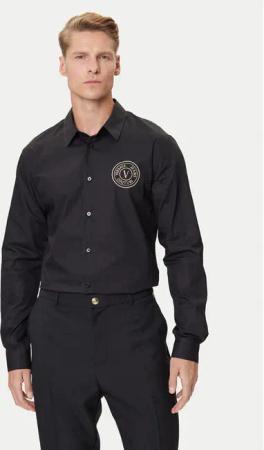 Versace Jeans Couture Hemd 79GALKS2 CN00K Schwarz Slim Fit